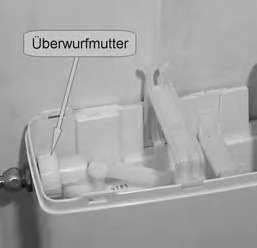 Links ist ein Ausführungsbeispiel einer Überwurfmutter dargestellt.